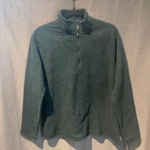 Eddie Bauer Fleece Sweeter 1/2 zip Palm Green Men's Size M